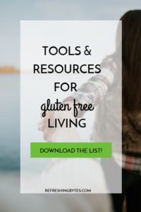 Looking for help on going gluten free? Check out this complete list of tools and gluten free resources that will save your sanity! #glutenfree #resources #guide
