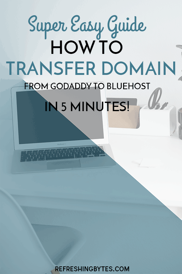 The super easy guide on how to transfer domain from Godaddy to Bluehost in 5 minutes or less! Step by step guide with video.